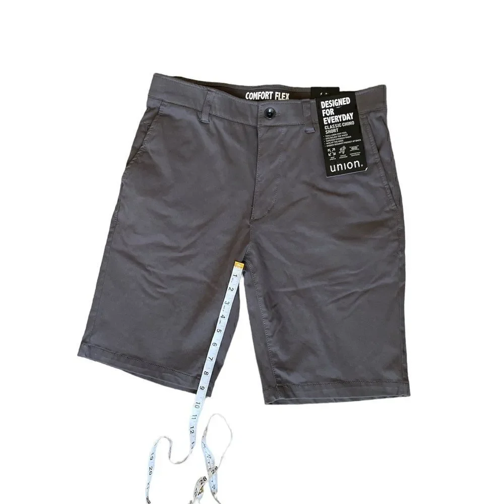Union Chino Flex Knit Twill Jean Shorts Size 33